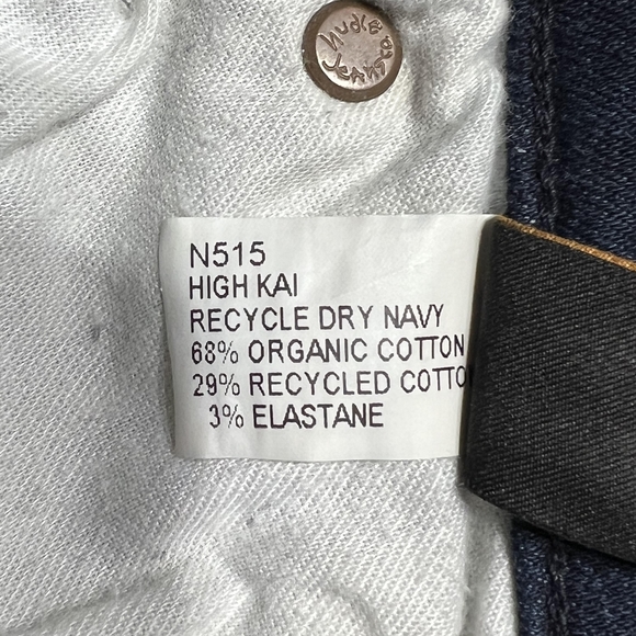 NEW NUDIE Jeans High Kai Organic Recycled Cotton W26 - Picture 6 of 7